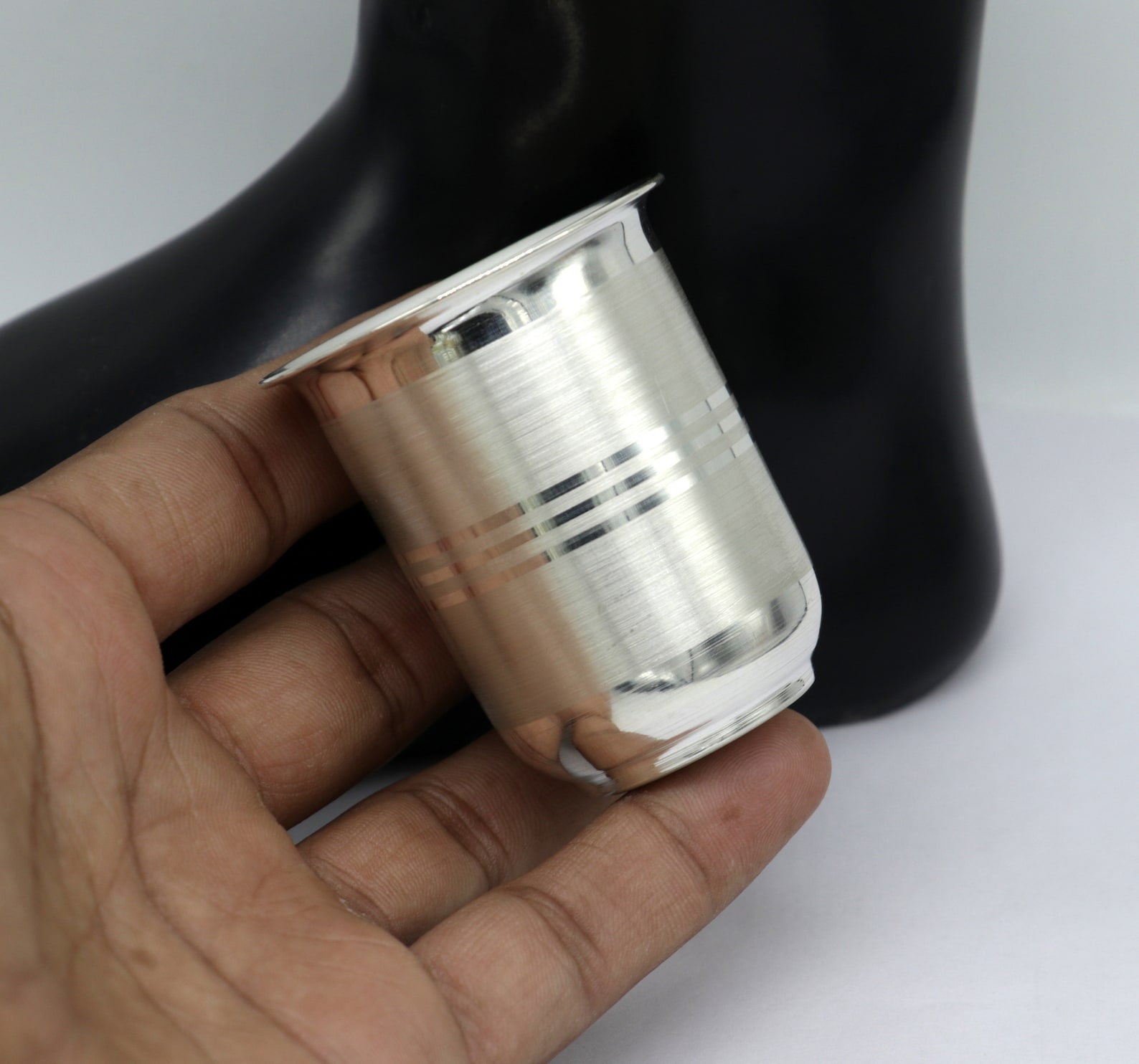 999 Silver Baby Glass Set Water/milk Glass Tumbler Best Etsy