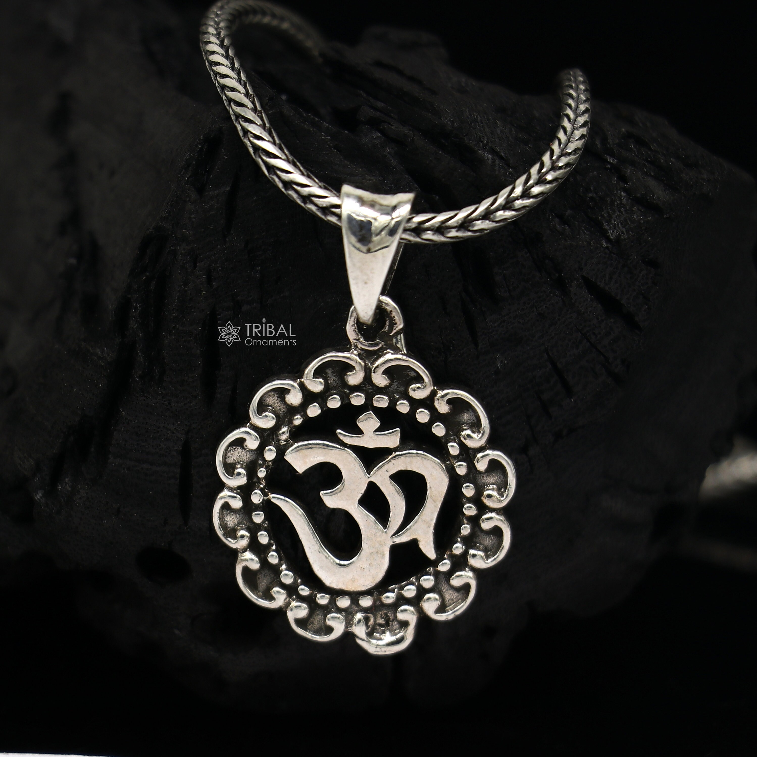 Om locket silver deals