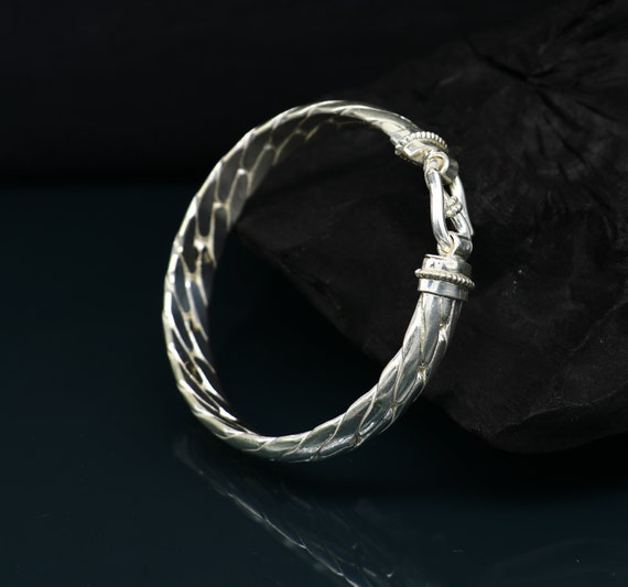 最安挑戦! Silver Sterling 925 Handmade Bangle Shining Bright Gorgeous その他