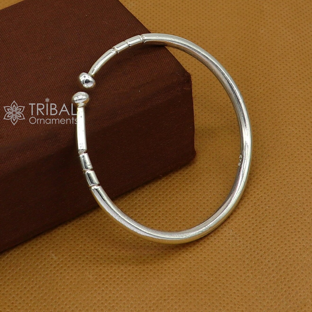 925 Sterling Silver / Silver Cuff Bracelet / Mens Silver Bangle