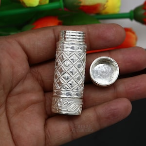 Exclusive 925 fine solid silver handmade small tobacco box, fennel box, storage box silver utensils, silver box, men's accessories stb356
