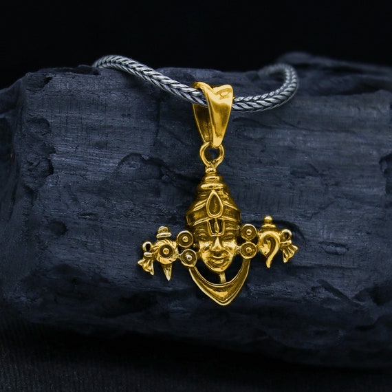 925 Sterling Silver Handmade Hindu Idol God Lord Tirupati Balaji