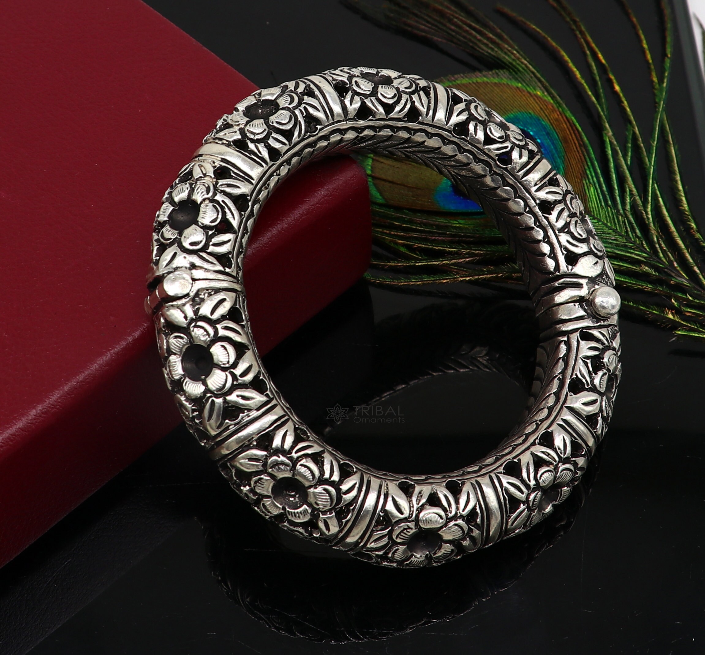925 Sterling Silver Handmade Fabulous Flower Work Vintage 925 Sterling Silver Handmade Fabulous Flower Work Vintage