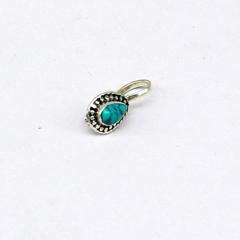 pure silver clip on nose pin without piercing nose stud 925 Sterling silver blue turquoise nose pin party wear nose pin jewelry np127