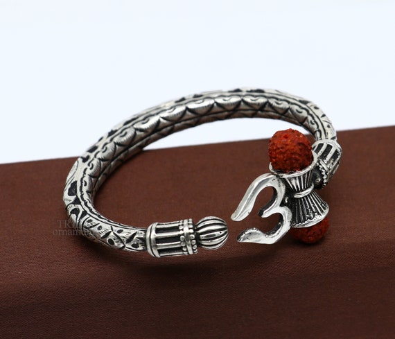 Buy Silver Bracelet for Men Online: Pure Silver Handcrafted Silver Kada,  Designs, Price