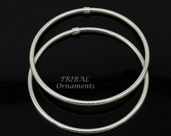 925 Sterling Silver 3.5mm Vintage Design Indian Traditional