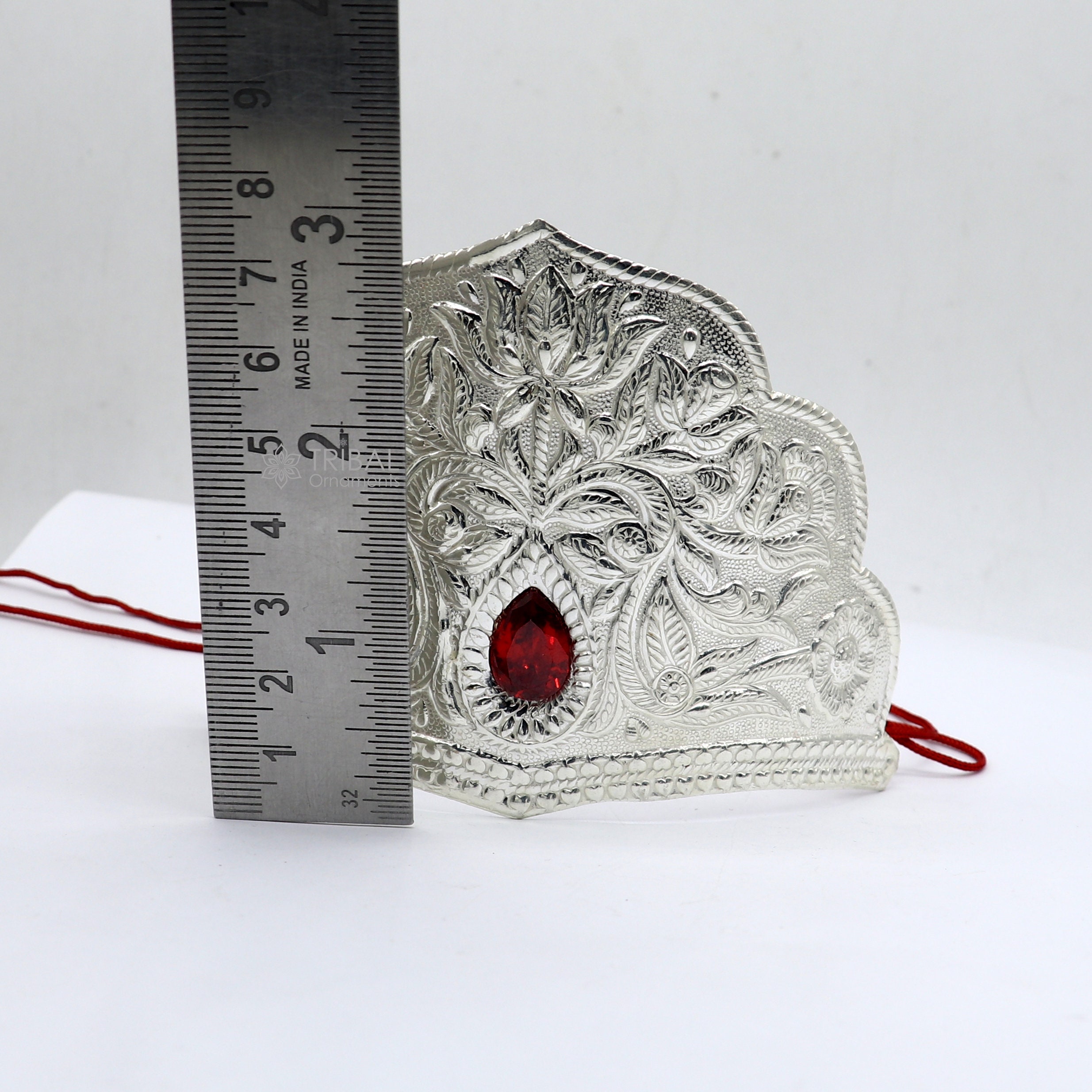 925 Sterling Silver Vintage Antique Design Mukut (crown