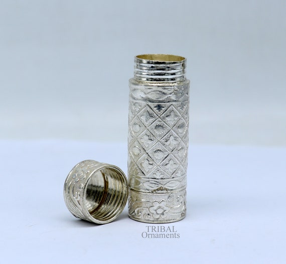 small tobacco box Exclusive 925 Fine Solid Silver Handmade Small Tobacco Box, Fennel Box,  Storage Box Silver Utensils, Silver Box, Men's Accessories Stb356