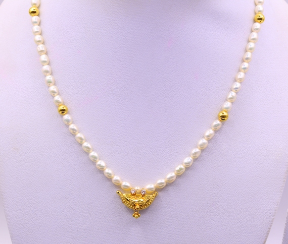 Traditional Rajasthani 18k Yellow Gold Handmade Amulet Pendant