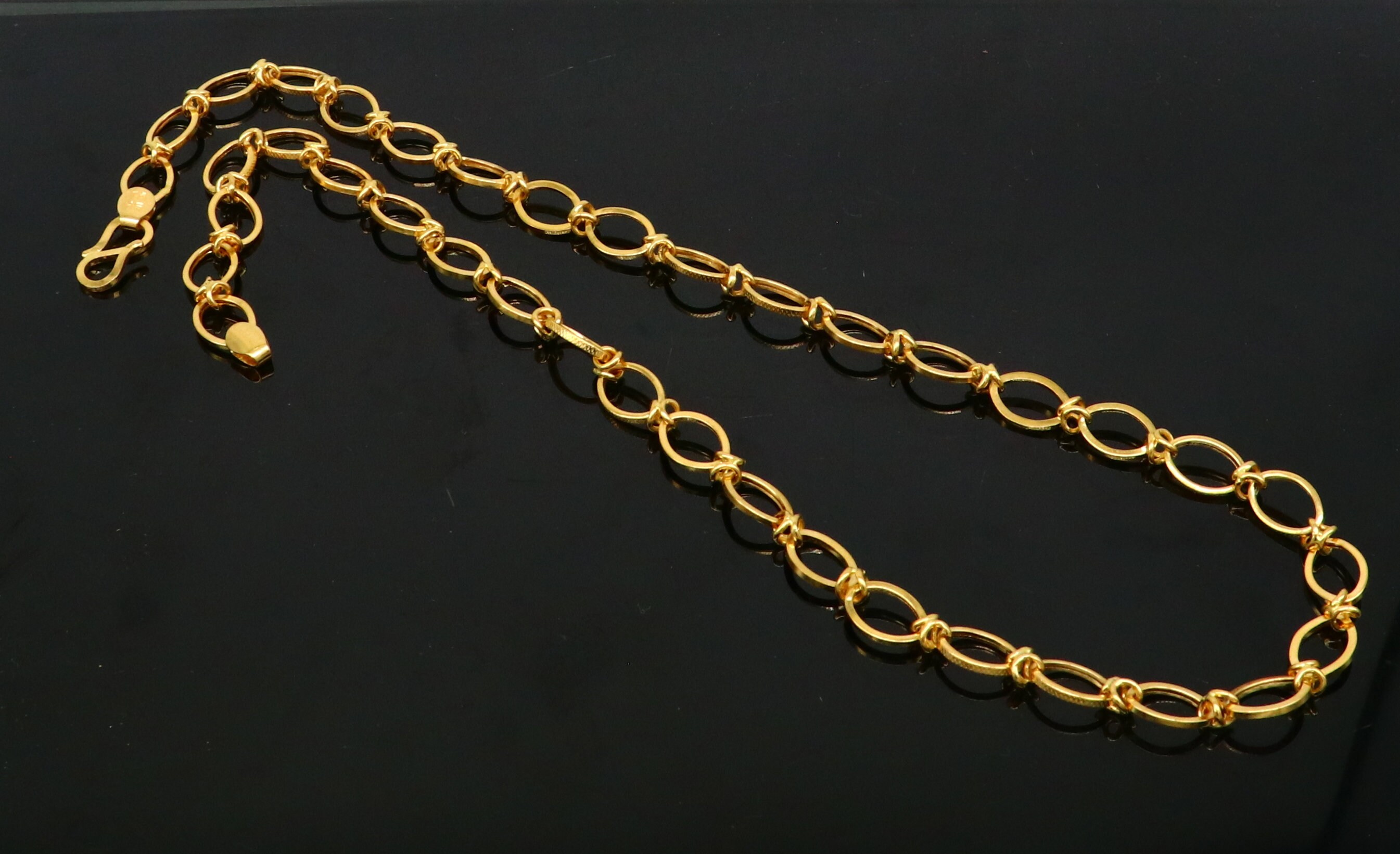 Certified 916 Handmade Customized Link Chain Amazing Unique Certified 916 Handmade Customized Link Chain Amazing Unique