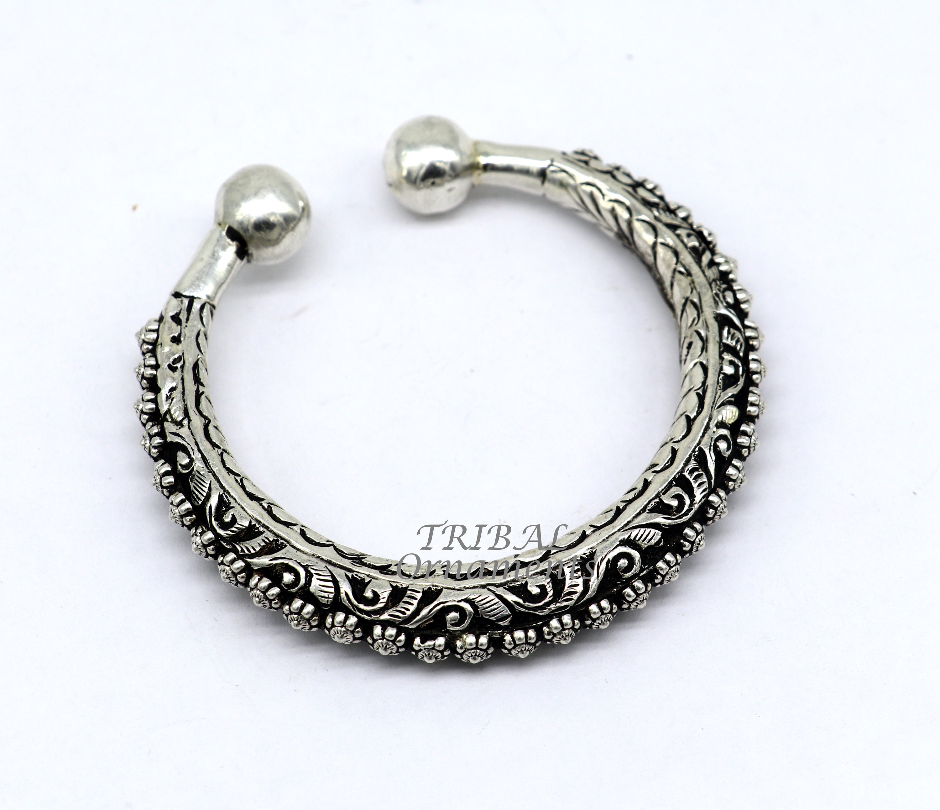 ❤Chikaruさま❤2025年Bracelet❤ 925 Sterling Silver Handmade Fabulous Chitai Work Bangle