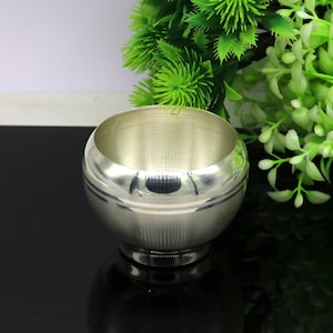 999 pure sterling silver handmade silver puja utensils bowl/tumbler silver vessel, silver article/ accessories, healthy family gift sv97