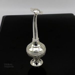 925 sterling silver vintage design Attardani, pooja spray bottle, silver perfume bottle, spray article, puja utensils, best gift su639