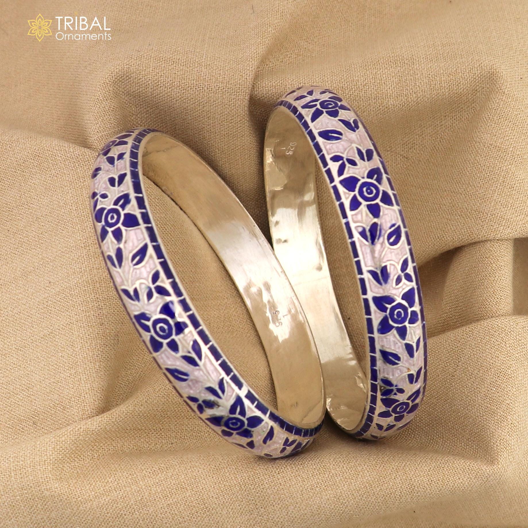 925スターリングシルバー、ハンドメイド、マルチカラーエナメル