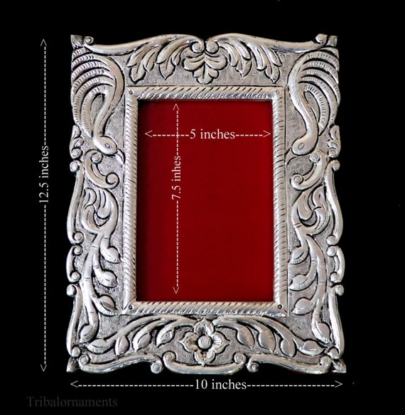 Chic Silver and Red Photo Frame Brooch Set Vintage | Jewelry | Nwt Vintage Red And Silver Ornate Photo  main image 4