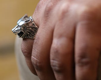 USA製 シルバーキング リング スターリングシルバー 指輪 925 15号