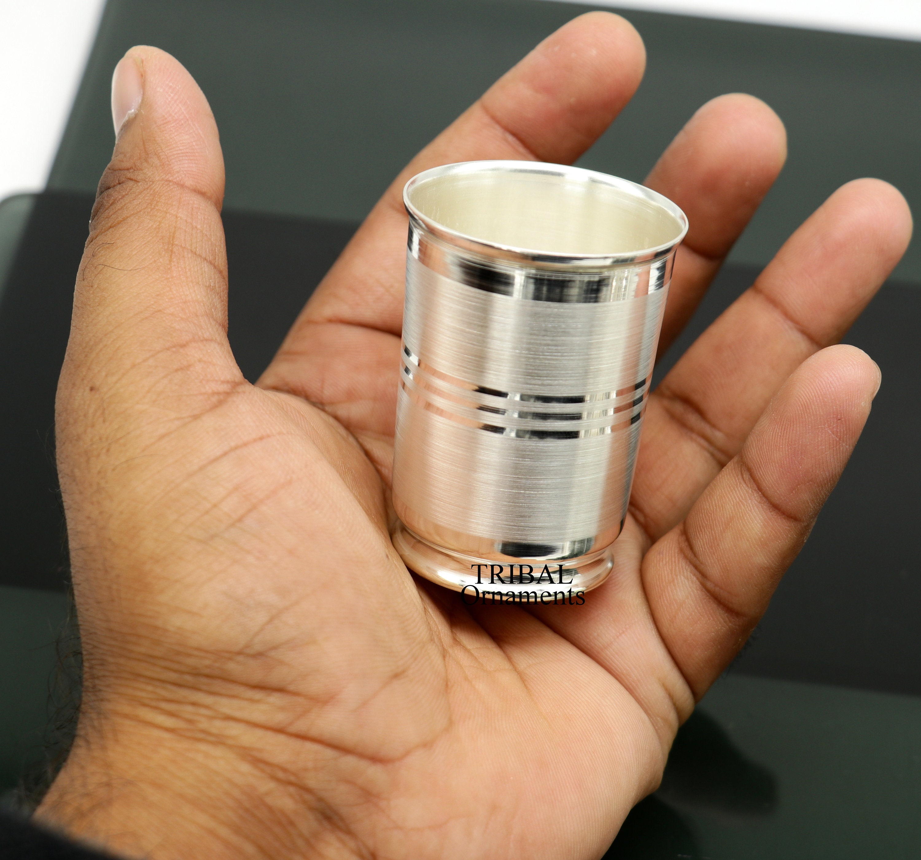 999 Pure Fine Silver Handmade Water Milk Cup Tumbler, All Sizes