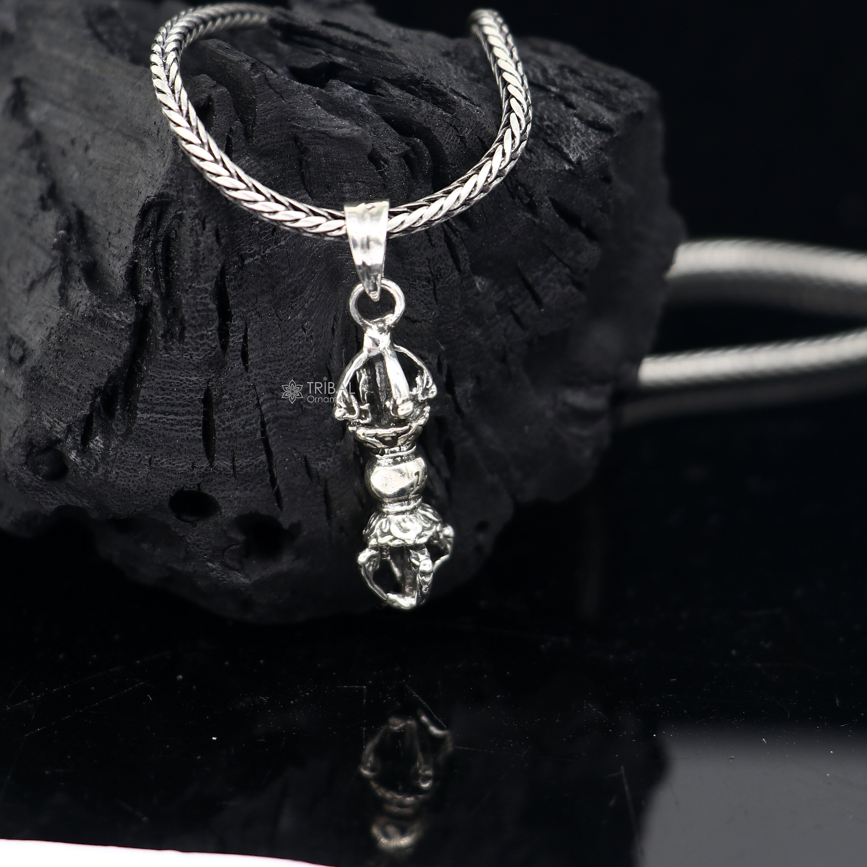 925 Sterling Silver Unique Design Men Vantage Crafts Vajra