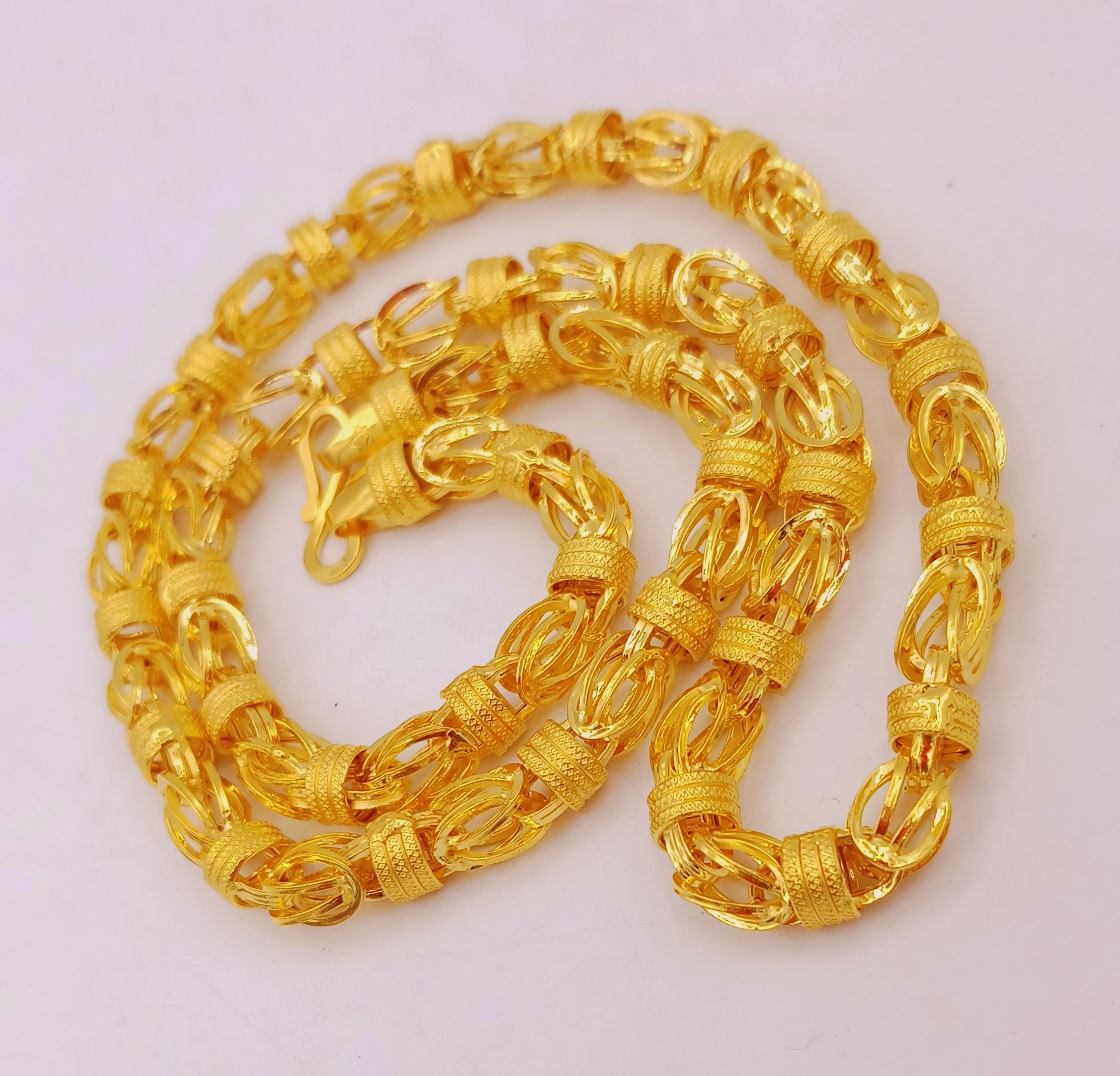 22karat/18karat Yellow Gold Handmade Amazing Stylish Byzantine - Etsy