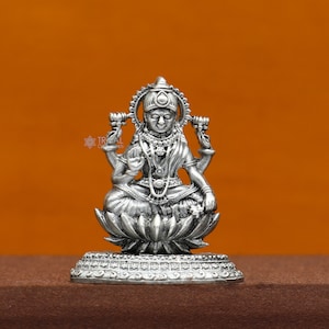Kamlasan Goddess Lakshmi Divine statue figurine for puja,best way for Diwali festival puja or worshipping for wealth and prosperity art740