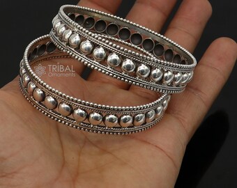 925 Sterling Silver Handmade Vintage Design Bangle Bracelet