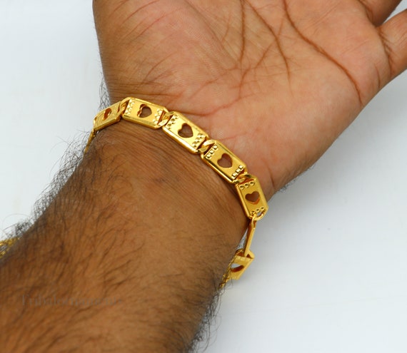 Treasure Chest 9999 Gold Gold Jewelry Pure Gold Letter H Bracelet Bracelet  Fashion Popular - Shop yuihsieh Bracelets - Pinkoi