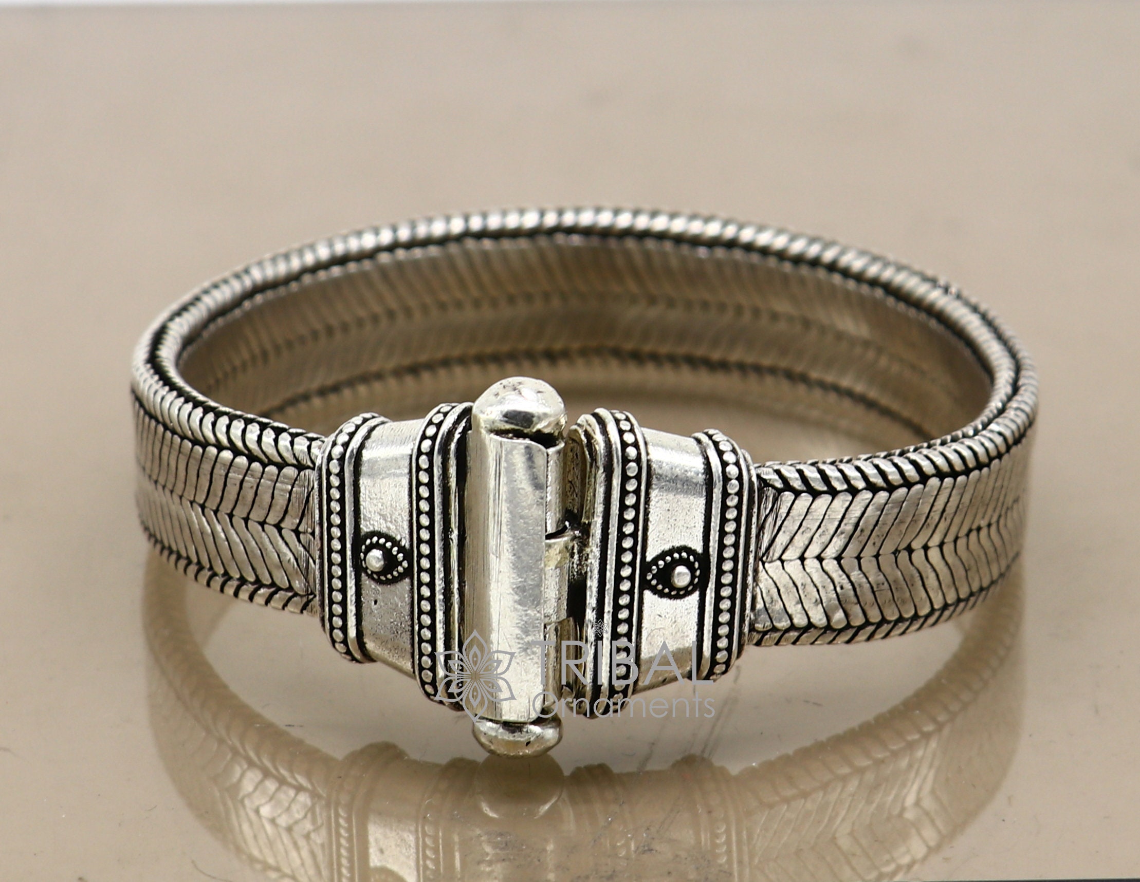 ☆TATIANA☆ Silver 925 Modern Flat Snake Chain Bracelet BR17 MUSINSA | TATIANA (Silver 925) Modern Flat Snake Chain