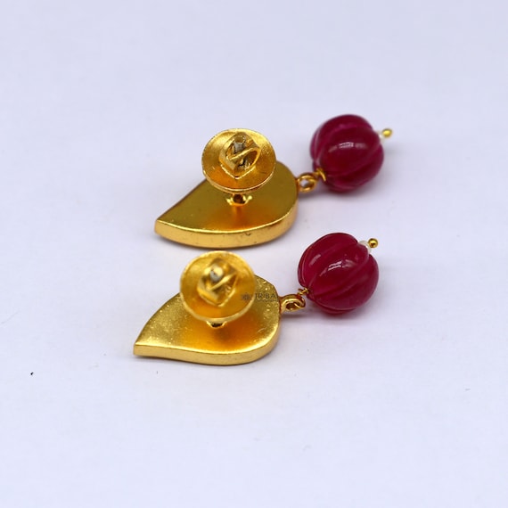 【美品】TOGA VIRILIS Motif pierced earrings Future Present - TOGA VIRILIS | Stone Motif Ear Accessories