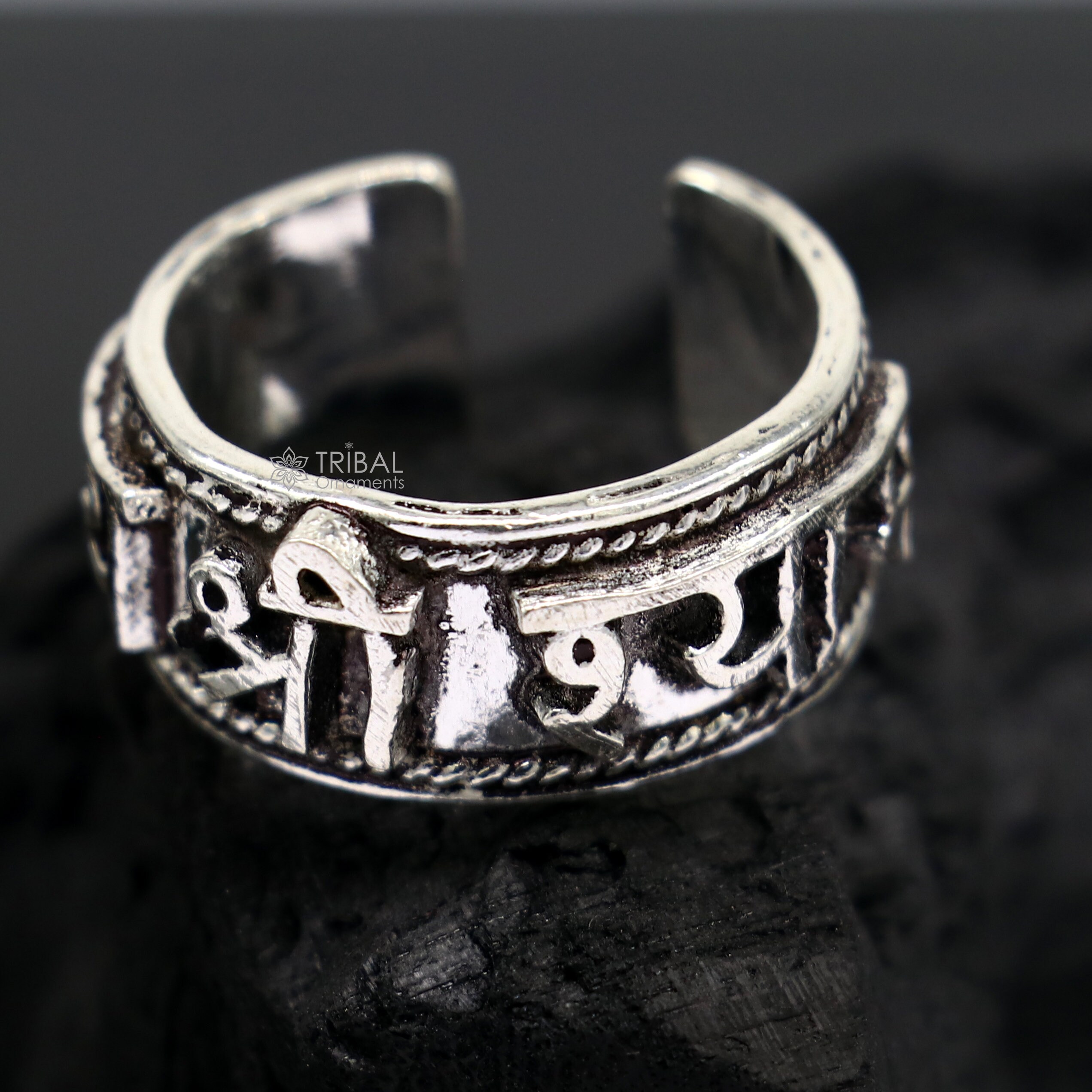 925 Sterling Silver 12mm Wide Solid Handmade Adjustable Idol