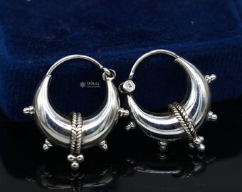 Exclusive 925 Sterling Silver Handmade Vintage Ethnic Style Small