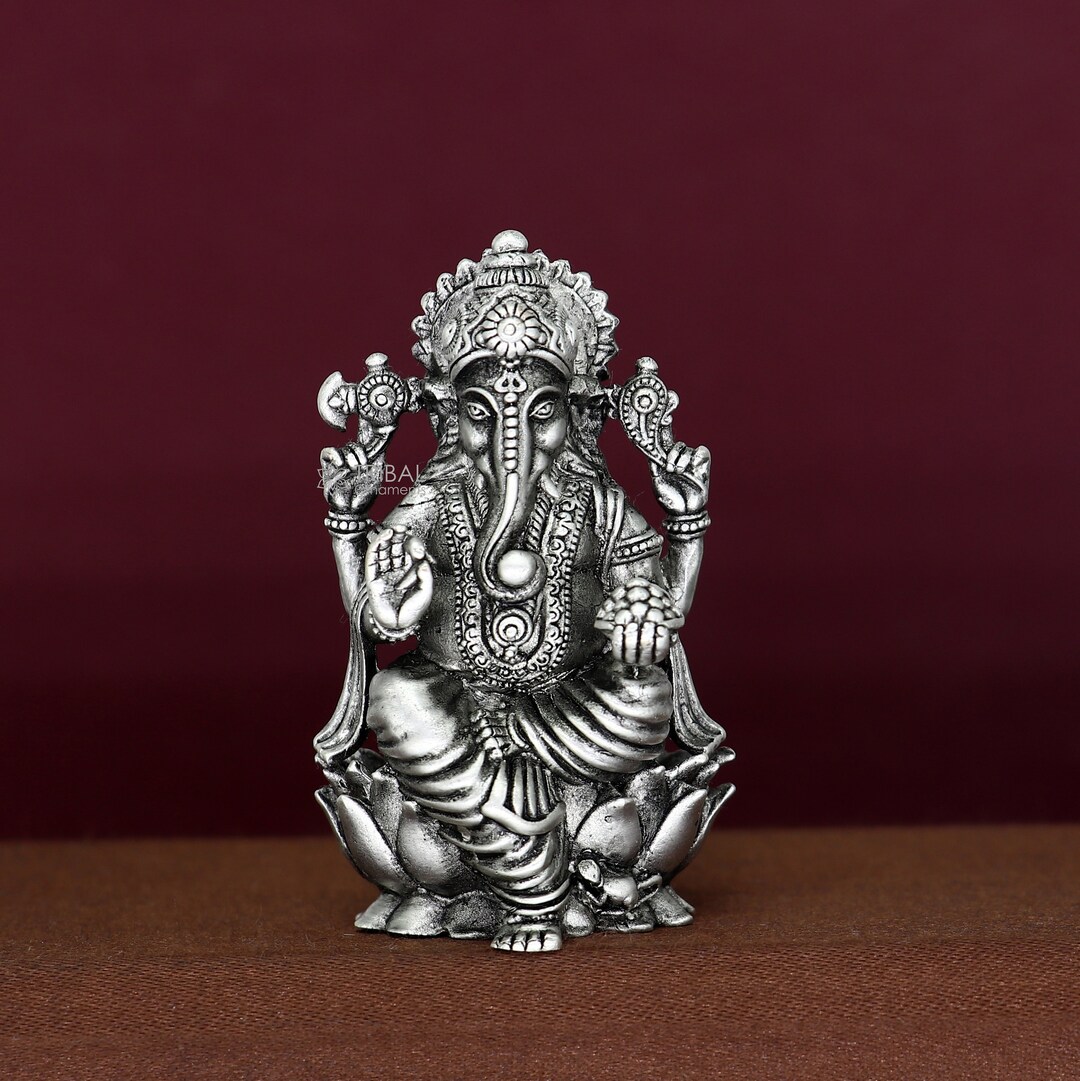 Buy 925 Sterling Silver Lord Ganesh Idol Pooja Articles Silver Idols Buy 925 Sterling Silver Lord Ganesh Idol Pooja Articles Silver Idols