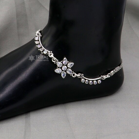 Stone anklet designs discount
