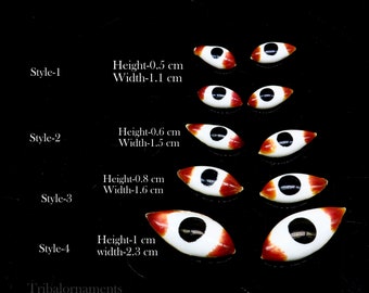 925 sterling silver handmade eyes for statues or sculpture, best eyes for idol statues, deities sculptures, temple articles su560