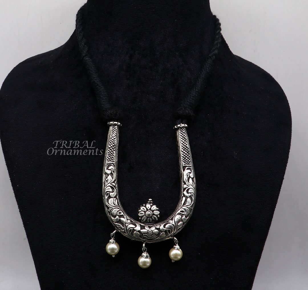 Indiamart Matte Silver Finish Necklace Simple Meesho Jewellery Set