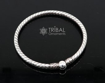 ❤Chikaruさま❤2025年Bracelet❤ 925 Sterling Silver Handmade Fabulous Chitai Work Bangle