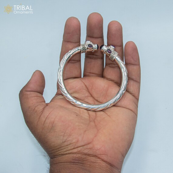 925 Sterling Silver Handcrafted Customized Bangle Bracelet