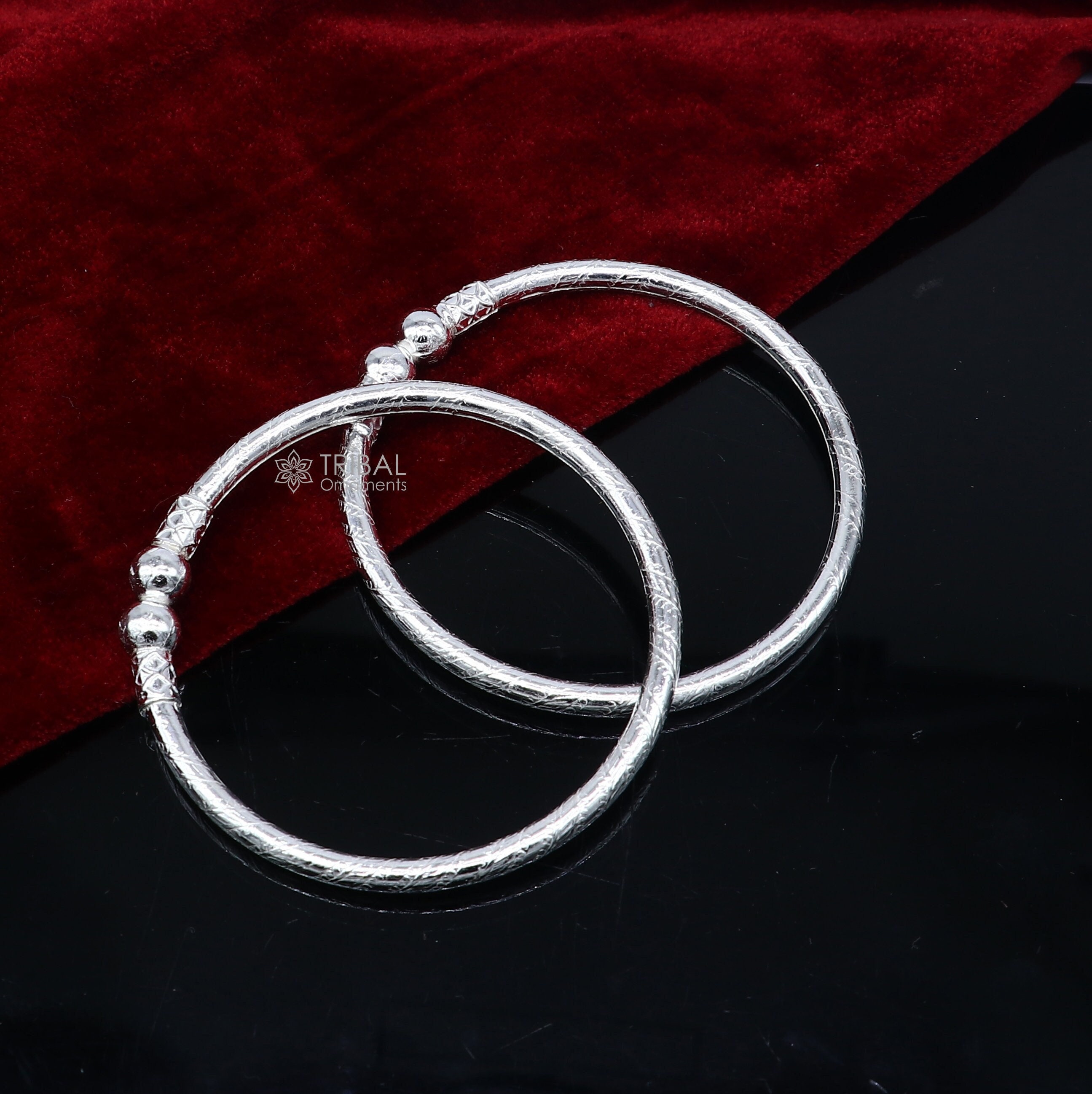 Amazing Design Sterling Silver Bangle Bracelet Kangan Chudi