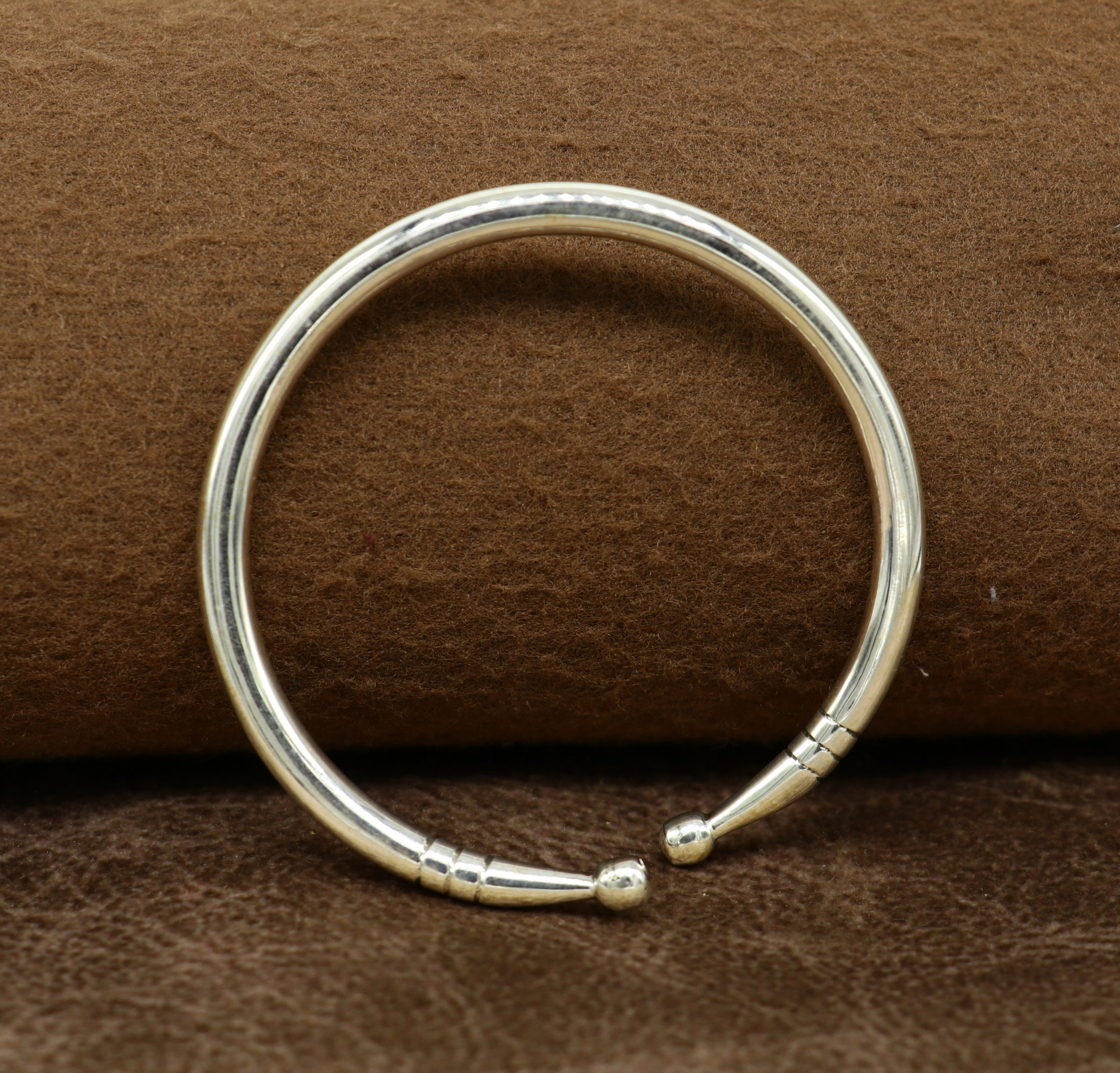 Pure 925 Sterling Silver Solid Plain Shiny Design New Born Pure 925 Sterling Silver Solid Plain Shiny Design New Born