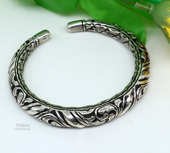 Elegant 925 Sterling Silver Handcrafted Chitai Work