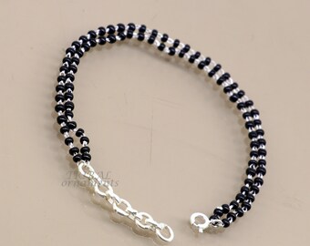 ★クール★DIESEL BLACK SEMI-PRECIOUS BEADED BRACELET Diesel Men's Black-Tone Semi-PrecioUS Beaded Bracelet