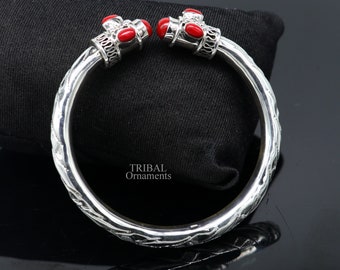 Designer 925 Sterling Silver Handmade Gorgeous Red Stone