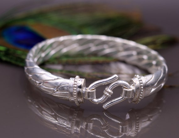 Handmade Authentic Solid Silver Unique Chain Style Bracelet