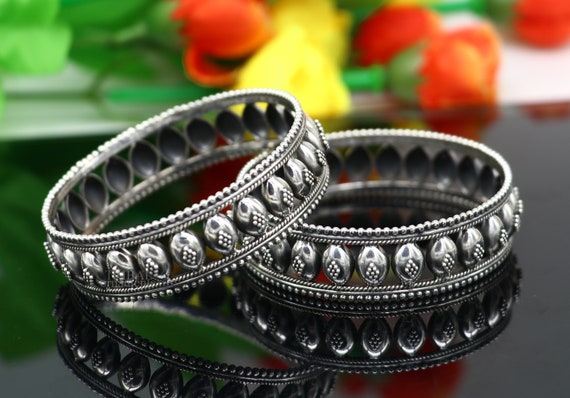 925 Sterling Silver Handmade Gorgeous Vintage Floral Design
