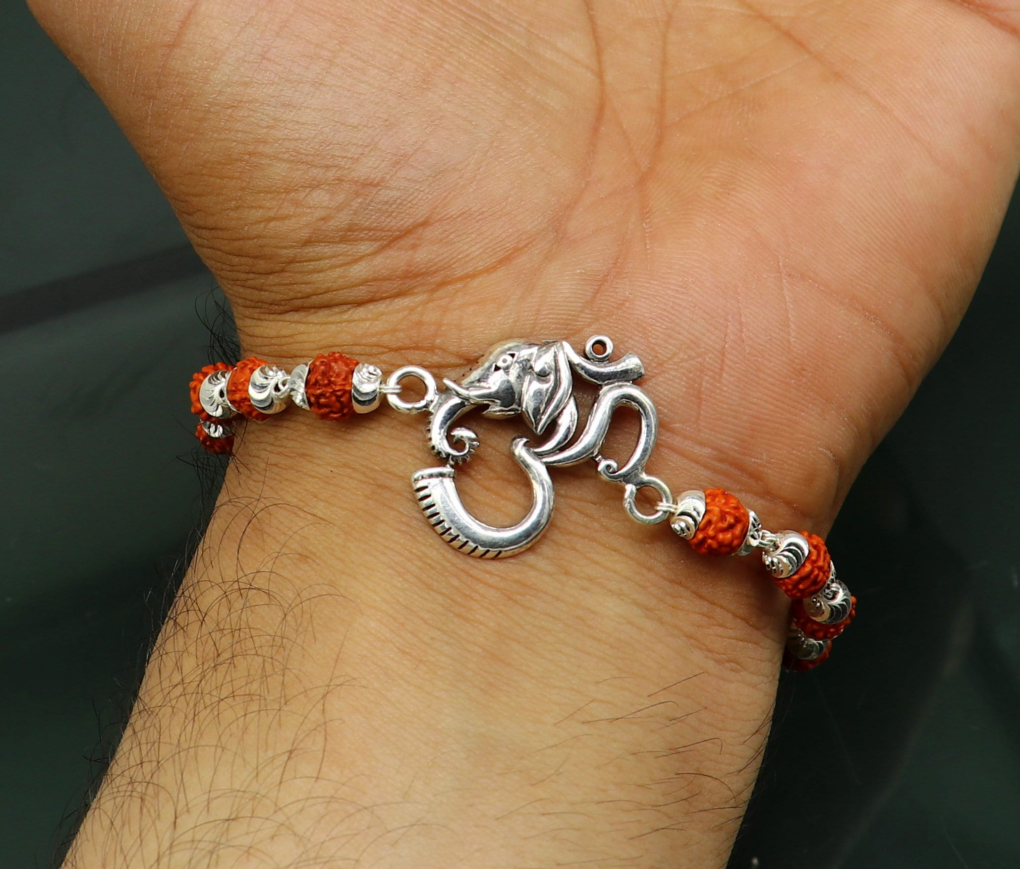 925 Sterling Silver MAULI KALAWA Rakhi Bracelet 1 Pc With Hindu Charms for  Religious Pooja, God's Worship, Weddings, Ceremonies Free Ship - Etsy UK