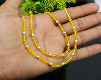 Cavigliera In Argento Sterling 925 Con Perline - Gioiello