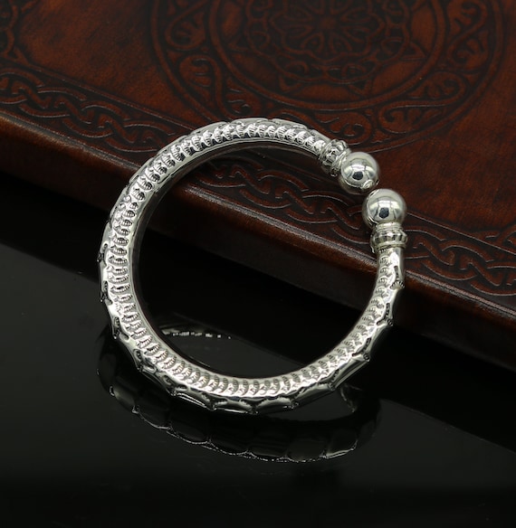 925 Sterling Silver Handmade Gorgeous Customized Work Bangle