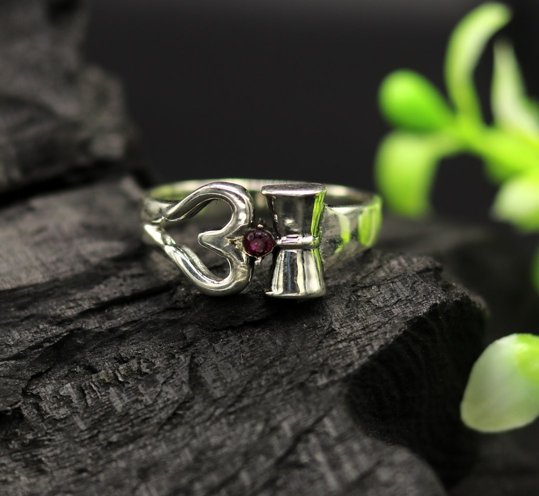 925 Sterling Silver Vintage Customized Design Shiva Trident