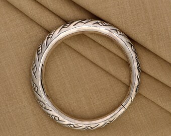 925 Sterling Silver Handmade Bangle Bracelet Kada Unisex