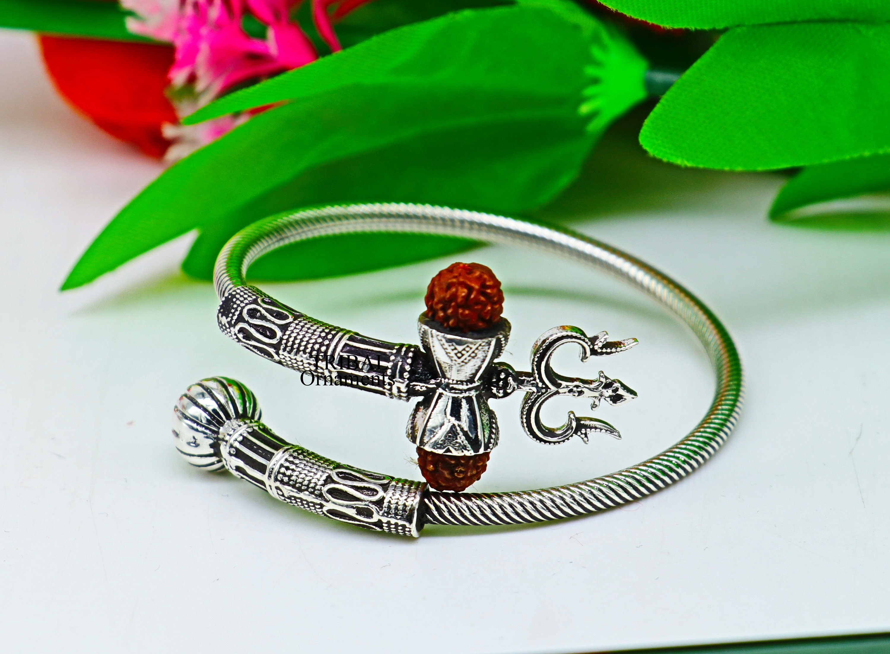 Lord Shiva Trident Vintage Design 925 Sterling Silver Customized