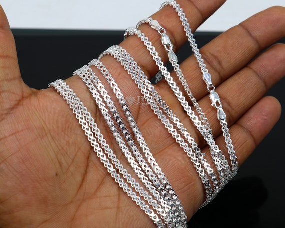 Stylish hotsell silver chains